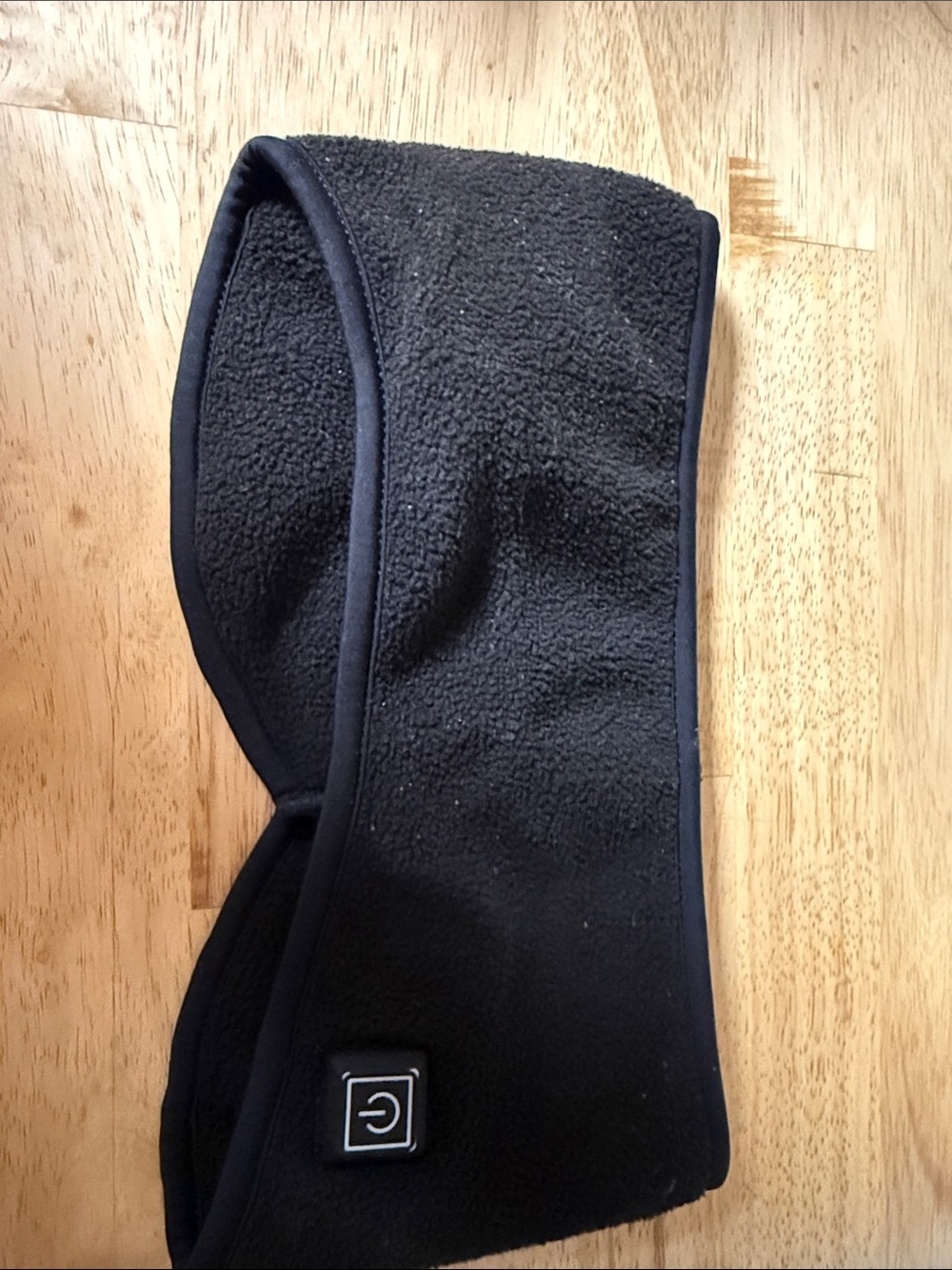 Black Fleece Ear Warmer Headband